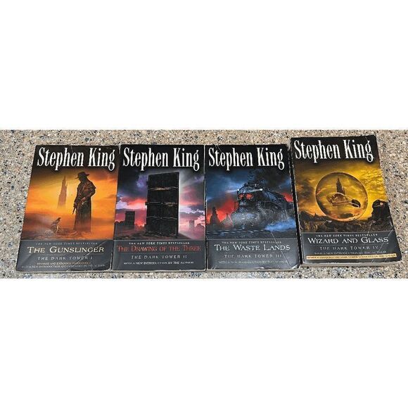 Stephen King Dark Tower 1-4 Gunslinger Drawing the 3 Wastelands Wizard & Glass - Picture 1 of 10